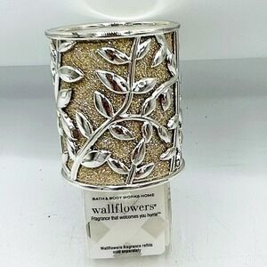 Bath & Body Works Wallflowers Fragrance Plug Silver Leaf Design NEW
